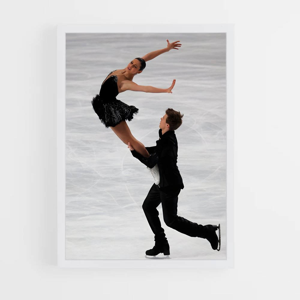 Poster Olympics skating – affiche Patinage artistique (vue 3)